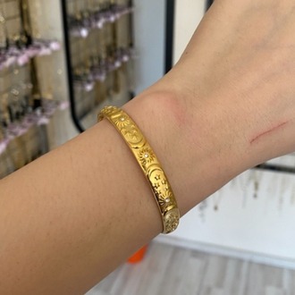 gold sun kelepçe | çelik