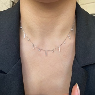 silver betty zincir kolye | altın kaplama