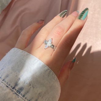 silver shine yüzük | altın kaplama