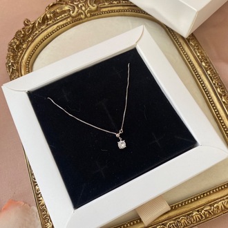 silver asansörlü tektaş kolye | altın kaplama