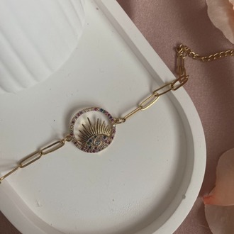 round eye bileklik | çelik