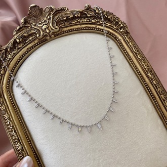 silver glow kolye | altın kaplama
