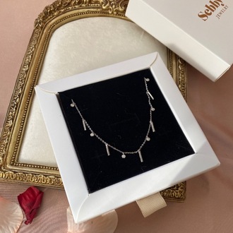 silver betty zincir kolye | altın kaplama