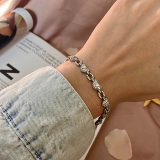 diamond heart bileklik | xuping