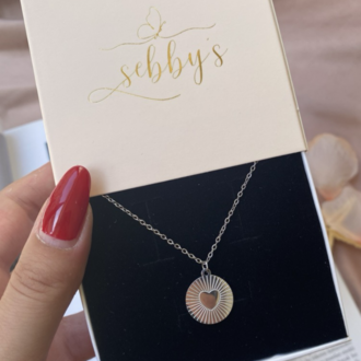 silver kalp antik kolye | çelik