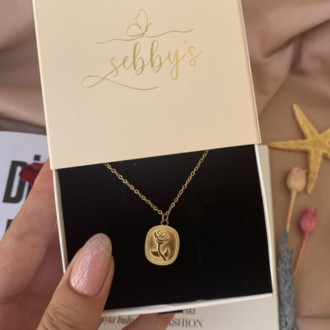 rosy antik kolye | çelik