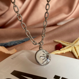 silver sun kolye | altın kaplama