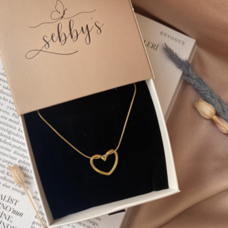 loop heart kolye | çelik