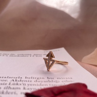 gold shine yüzük | altın kaplama 