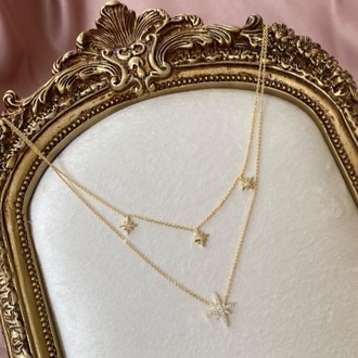 gold lustre kolye | altın kaplama