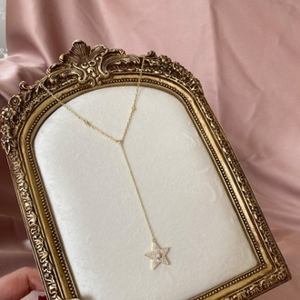 gold stella y kolye | altın kaplama