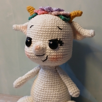 Sevimli Keçi Amigurumi | El Yapımı Oyuncak | Dekoratif Hediye