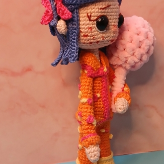 Turuncu pijamali el yapımı amigurumi