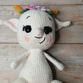 Sevimli Keçi Amigurumi | El Yapımı Oyuncak | Dekoratif Hediye