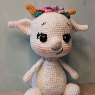 Sevimli Keçi Amigurumi | El Yapımı Oyuncak | Dekoratif Hediye