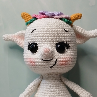 Sevimli Keçi Amigurumi | El Yapımı Oyuncak | Dekoratif Hediye