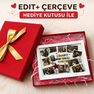 Kişiye Özel Edit+ Çerçeve+Hediye Kutusu