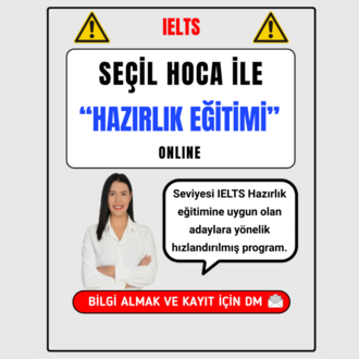 4 Haftalık IELTS Strateji Grup Eğitimi