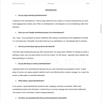 IELTS Speaking Guide