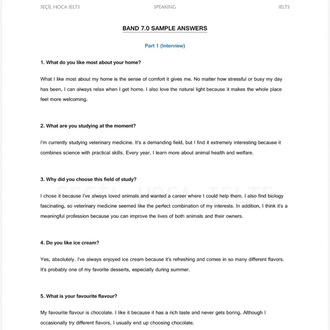 IELTS Speaking Guide