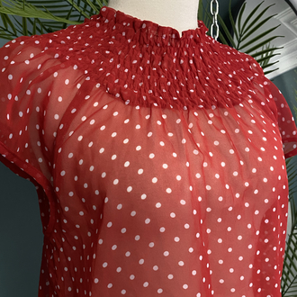 Red Polka Dot Top 