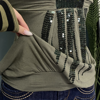 Sequin Bubble Top 