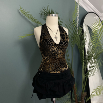 Velvet Burnout Bodysuit