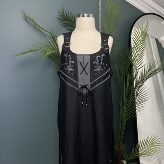 Lace-Up Pinafore