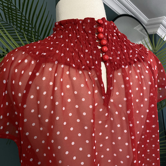 Red Polka Dot Top 