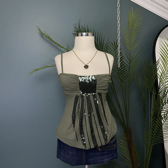 Sequin Bubble Top 