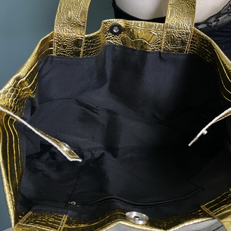 Gold Croc Bag