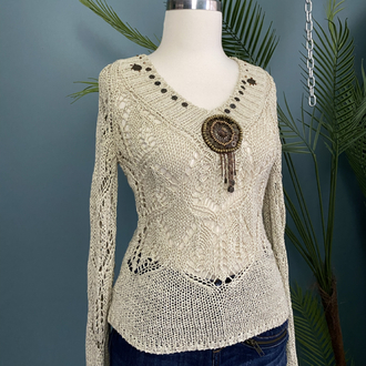 Crochet Knit Top
