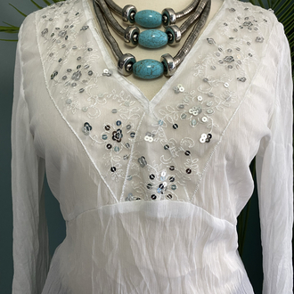 Du Se Sequin Blouse