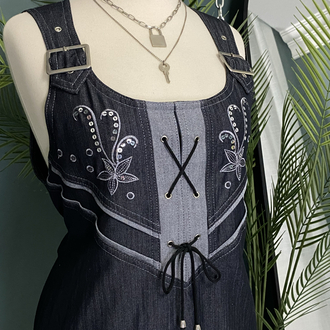 Lace-Up Pinafore