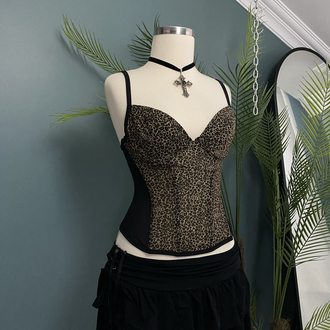 Leopard Corset Bustier 