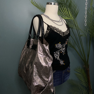 Metallic Tote