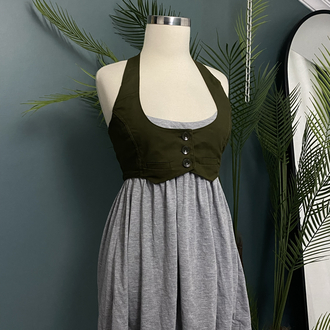 Halter Vest Babydoll Dress /Tunic
