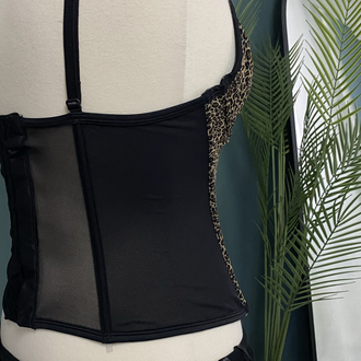 Leopard Corset Bustier 