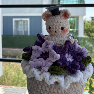 Peluş mezuniyet buketi