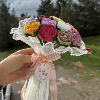 İncili Gül Buketi ( 15’li )