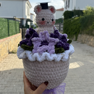 Peluş mezuniyet buketi