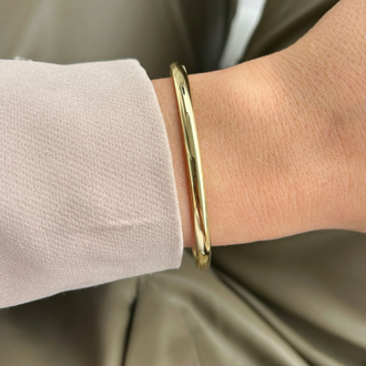 Özel seri 14k ince kelepçe 