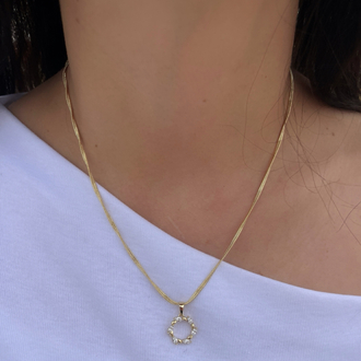 Özel seri 14k kuyumcu model kolye 