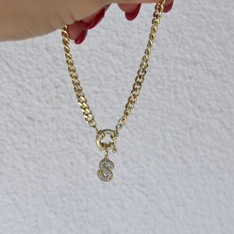 Premium seri tasarım 14k s  harf bileklik
