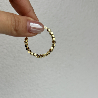 Çelik küpe halka küpe (1₺ boyutunda)