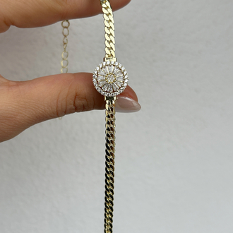 Altın kaplama 14k reis model bileklik