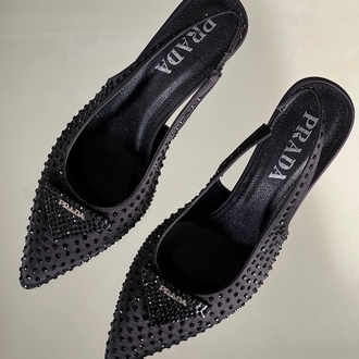 PRADA MİLANO TOPUKLU AYAKKABI