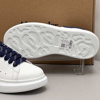 McQueen Erkek İthal Beyaz Lacivert İpli Spor Ayakkabı