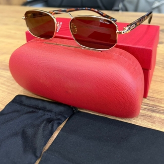 cartier desenli çerçeve güneş gözlüğü