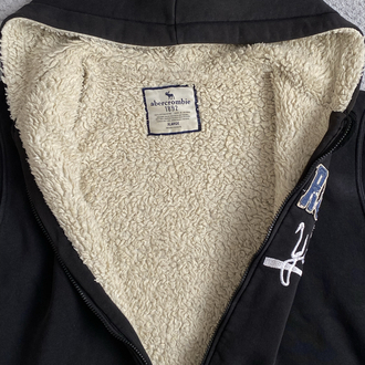 Vintage 2000s Fur Abercrombie Zip Hoodie